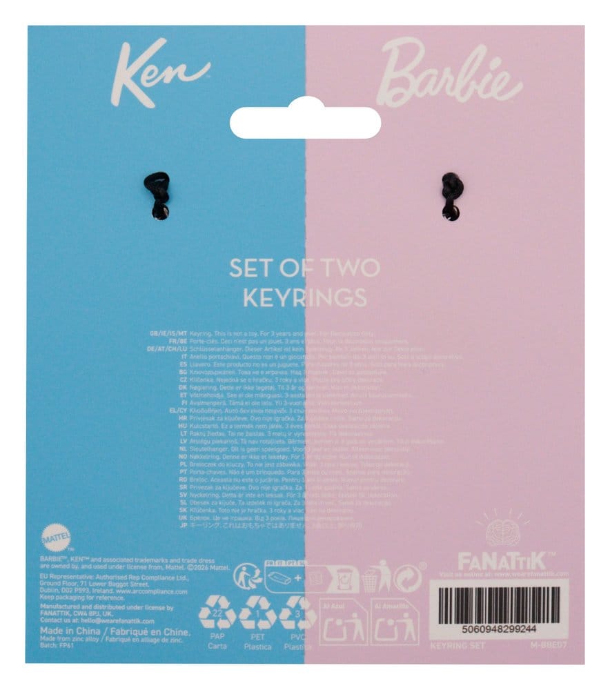 Barbie Keyring Set Barbie & Ken Twin Box