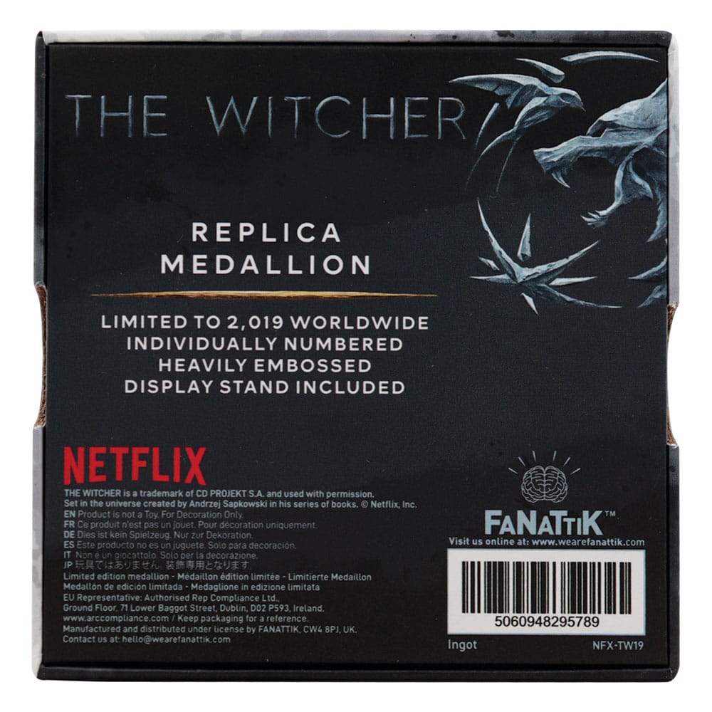 The Witcher Replica 1/1 Necklace Geralt's Medallion