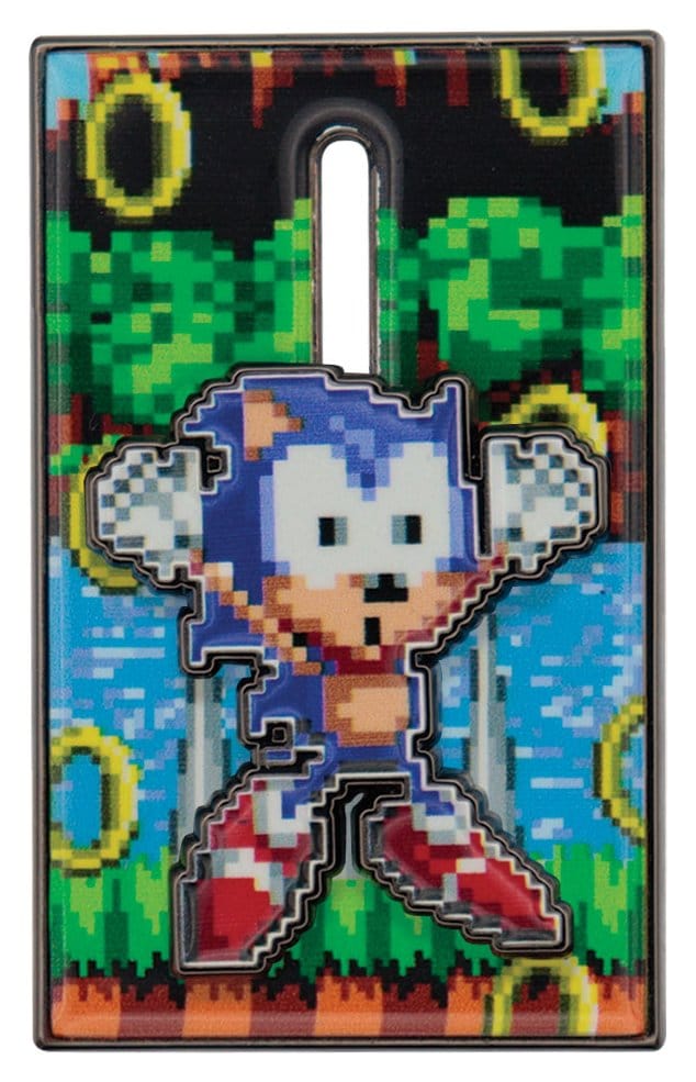 Sonic The Hedgehog Pin Badge Moving