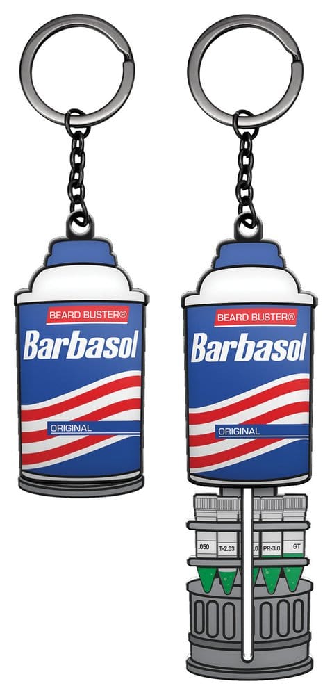 Jurassic Park Keychain Sliding Barbasol Can
