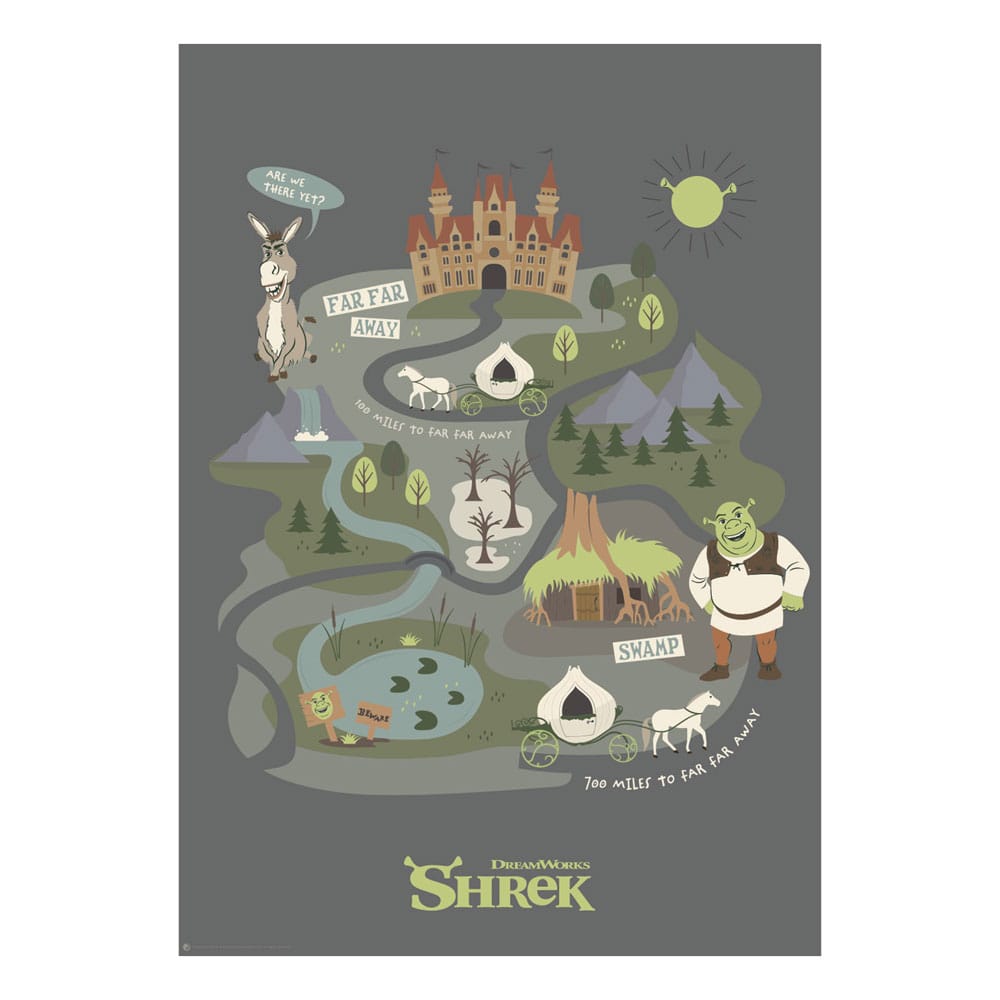 Shrek Art Print Journey to Far Far Away Limited Edition 42 x 30 cm