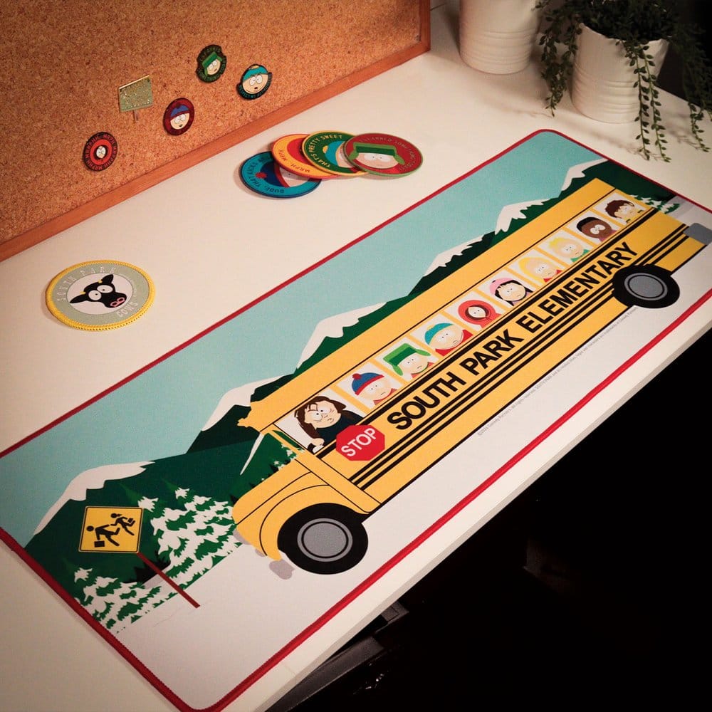 South Park Desk Pad & Coaster Set Elementary School Bus