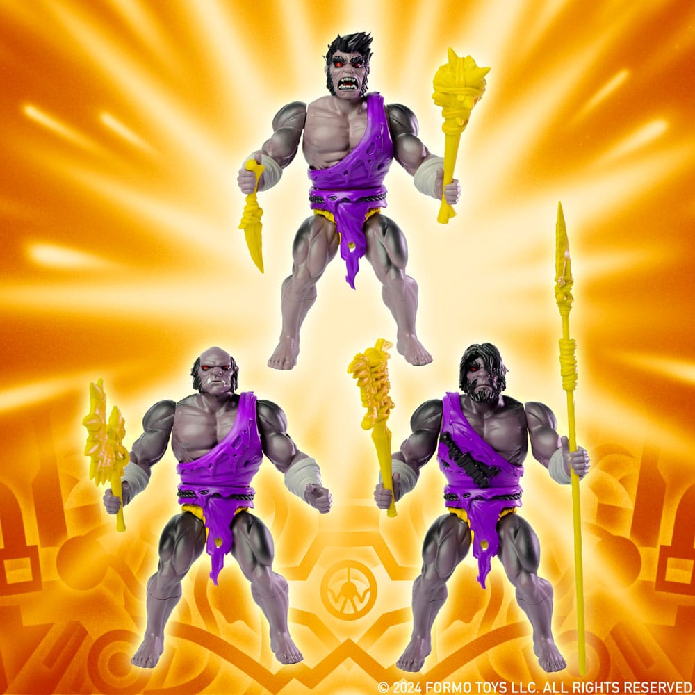 Legends of Dragonore Wave 2: Dragon Hunt Action Figure 3-Pack Brukteror Cave Men 14 cm