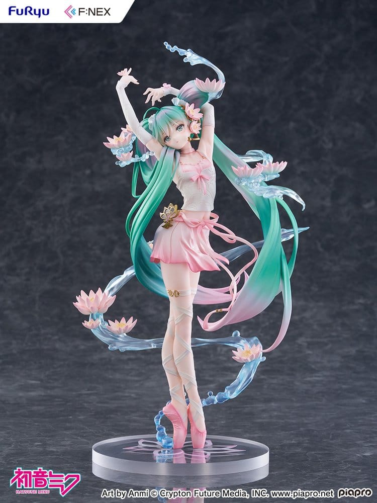 Hatsune Miku F:NEX PVC Statue 1/7 Water Lily Ver. 27 cm
