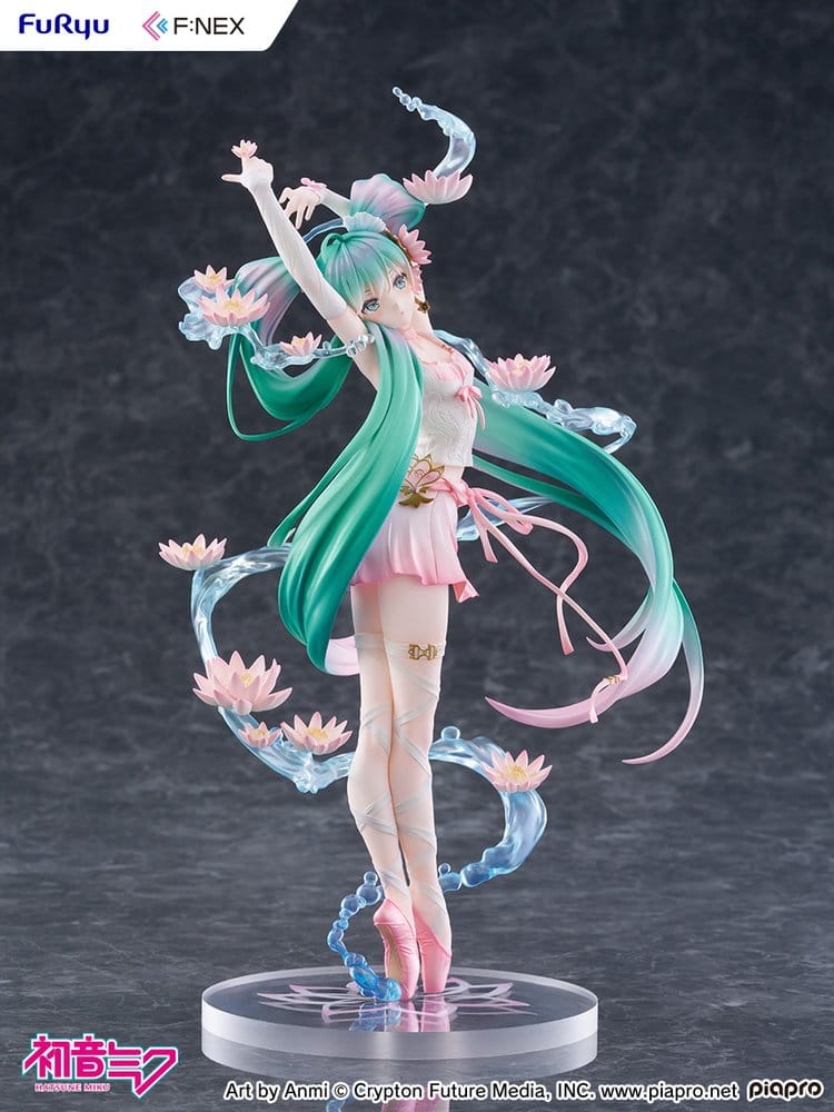 Hatsune Miku F:NEX PVC Statue 1/7 Water Lily Ver. 27 cm