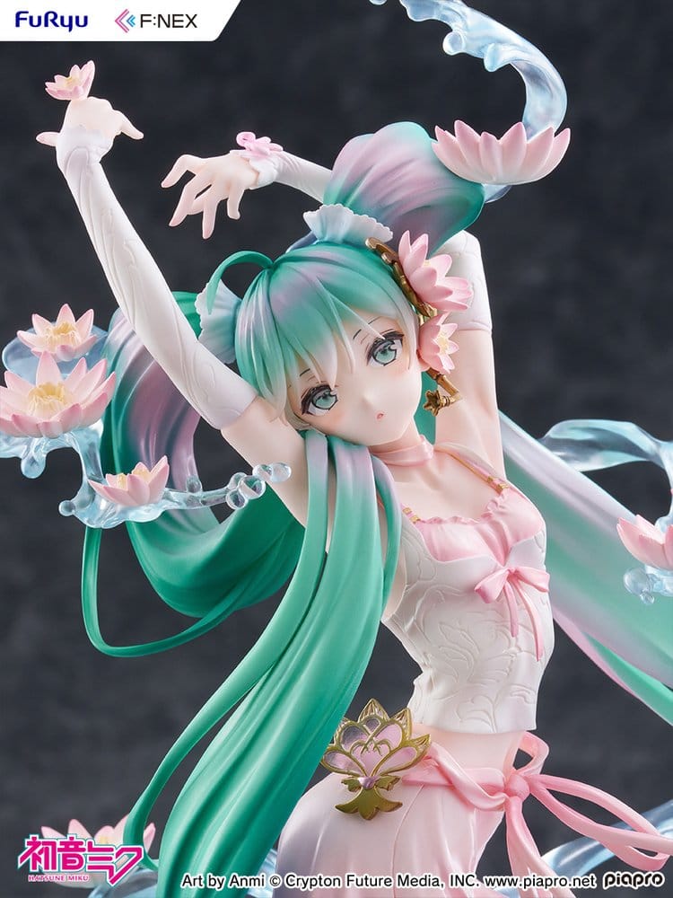 Hatsune Miku F:NEX PVC Statue 1/7 Water lily Ver. 27 cm