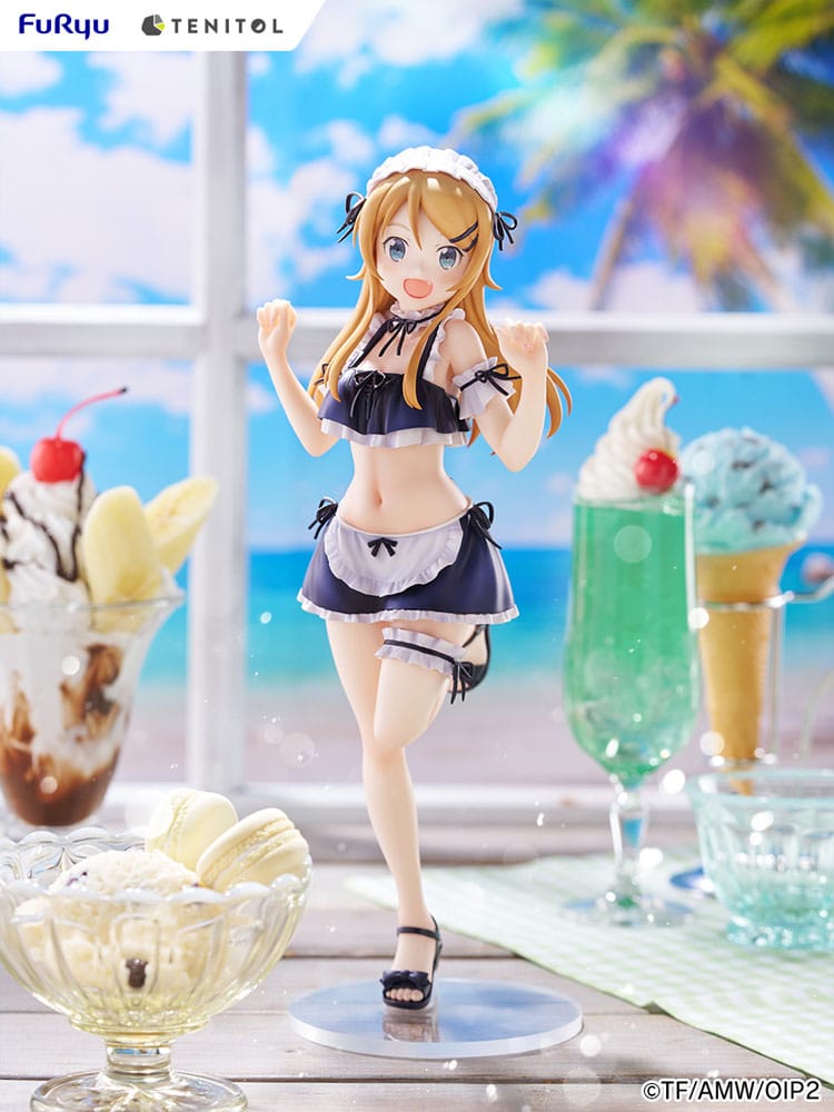 Ore no Imouto ga Konna ni Kawaii Wake ga Nai. Tenitol Tall PVC Statue Kousaka Kirino Swimsuits Maid Ver. 30 cm