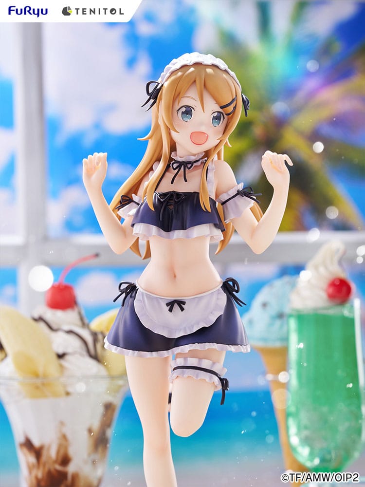 Ore no Imouto ga Konna ni Kawaii Wake ga Nai. Tenitol Tall PVC Statue Kousaka Kirino Swimsuits Maid Ver. 30 cm