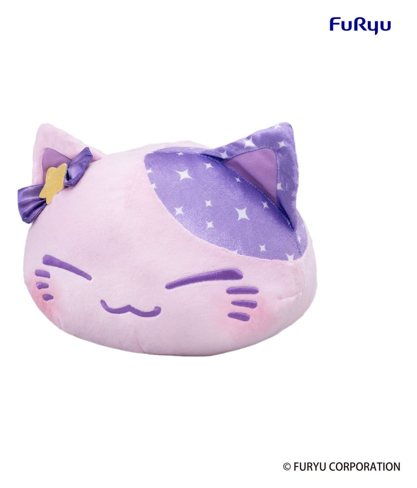 Nemuneko Cat Big Plush Figure Purple 35 cm
