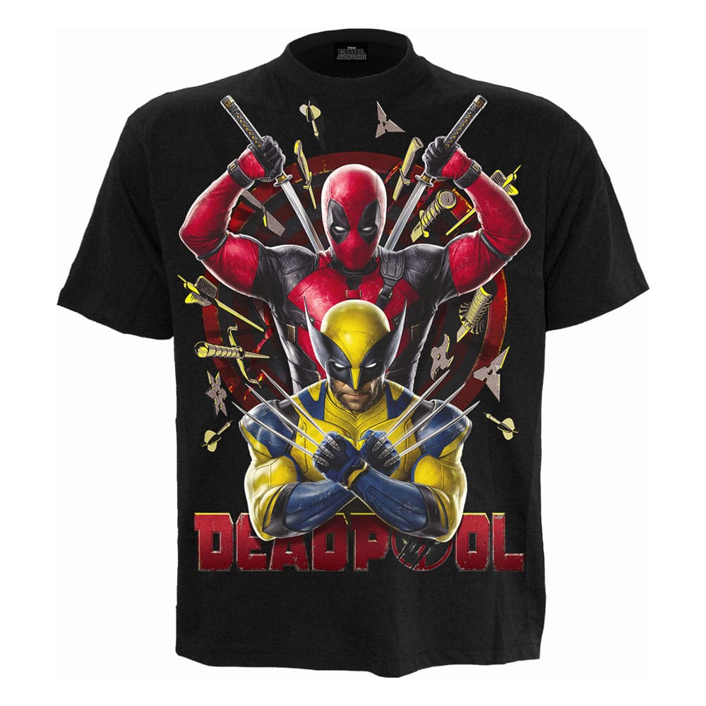 Deadpool T-Shirt Wolverine Bullseye Size L