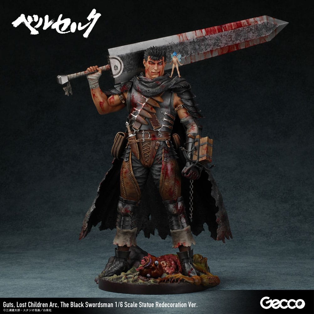 Berserk Statue 1/6 Guts Lost Children Arc The Black Swordsman Redecoration Ver. 38 cm