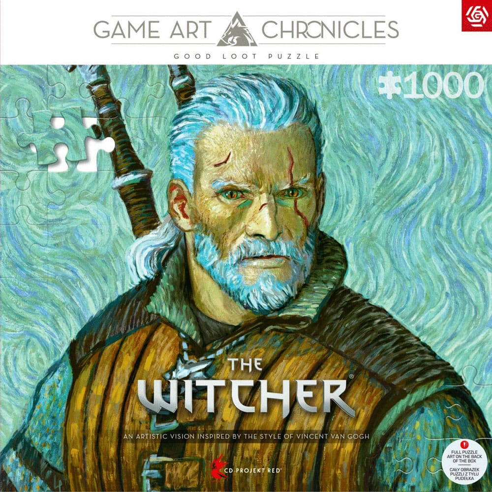 The Witcher III: Wild Hunt Game Art Chronicles Puzzle Geralt inspired by Vincent van Gogh  (1000 pieces)