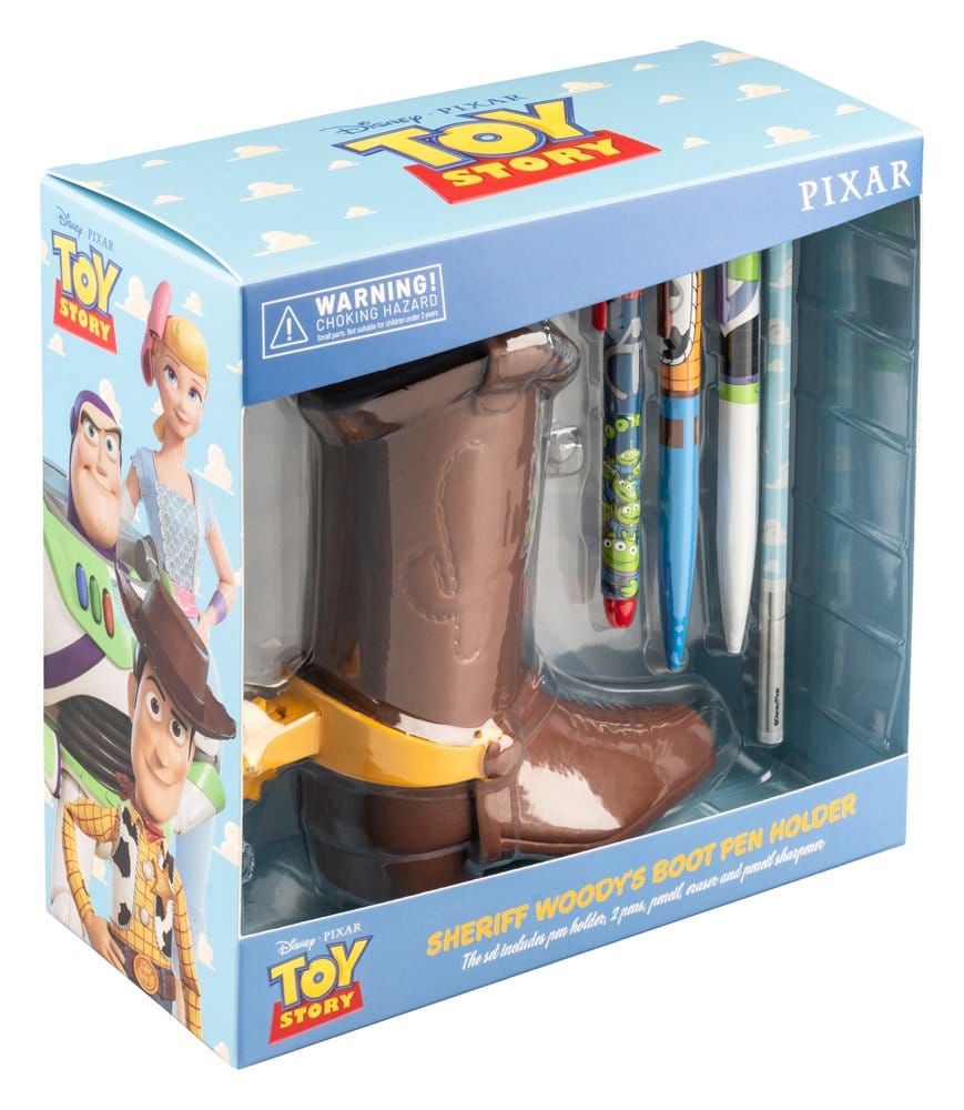 Disney Pixar Toy Story Pen Holder with Stationery Set Woody's Boot 16 cm