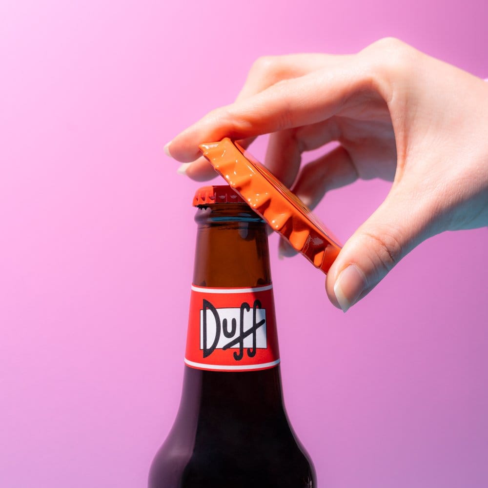 The Simpsons Magnet with Bottle Opener Duff Beer 7 cm
