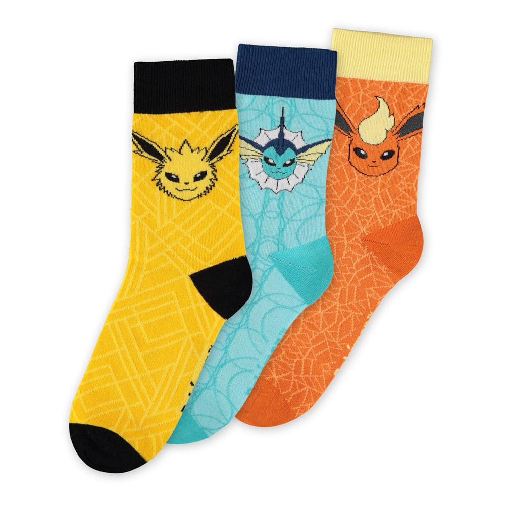 Pokémon Socks 3-Pack Eevee Evolution 39-42