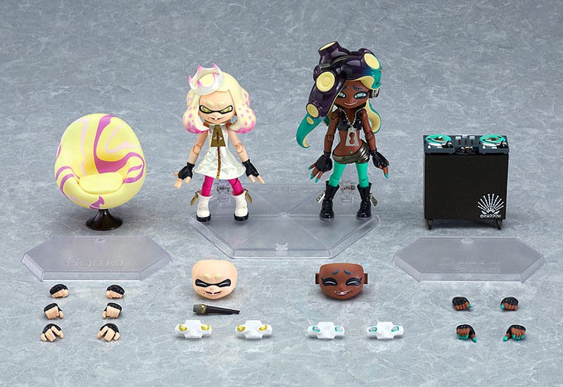 Splatoon 2 Figma Action Figures Off the Hook Pearl & Marina 9 - 10 cm