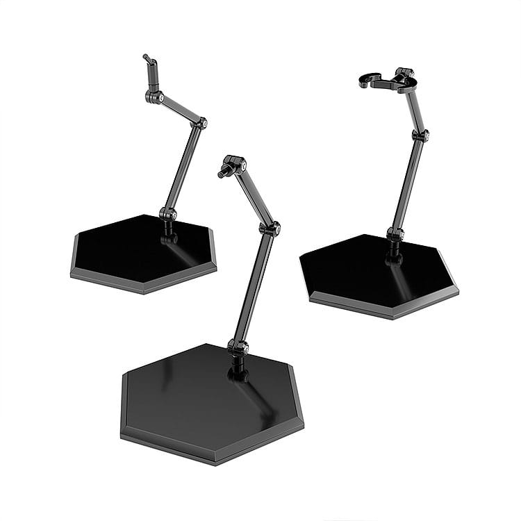 The Simple Stand Mini Nendoroid More for Mini Figures & Models Black 3-Pack
