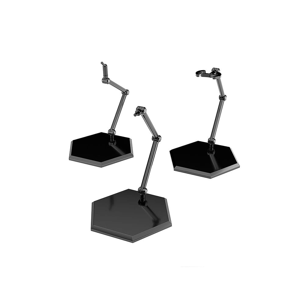 The Simple Stand Mini Nendoroid More for Mini Figures & Models Black Hex Type 3-Pack
