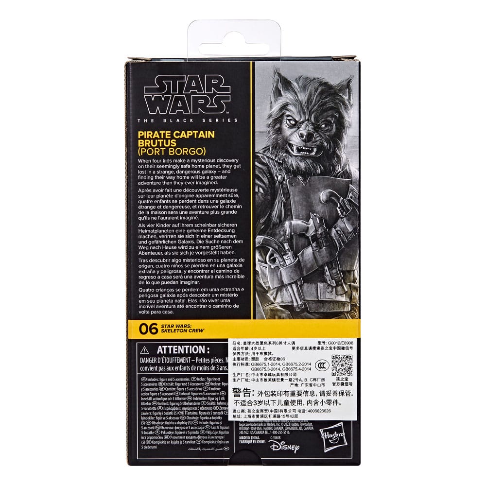 Star Wars: Skeleton Crew Black Series Action Figure Pirate Capitaine Brutus (Port Borgo) 15 cm