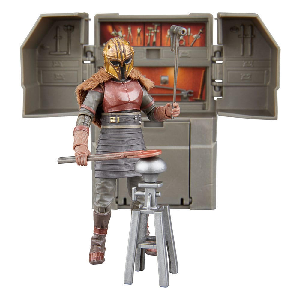 Star Wars The Mandalorian Vintage Collection The Armorer's Forge with The Armorer (Lakeside Covert World)