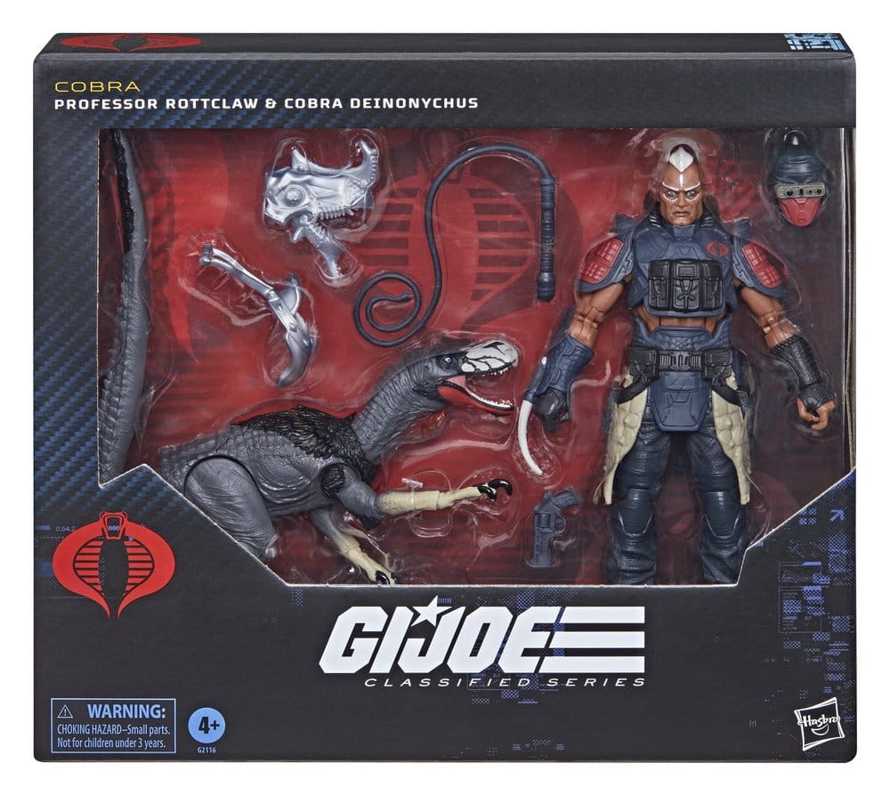 G.I. Joe Classified Series Action Figure 2-Pack #196 Professor Rottclaw & Cobra Deinonychus 15 cm