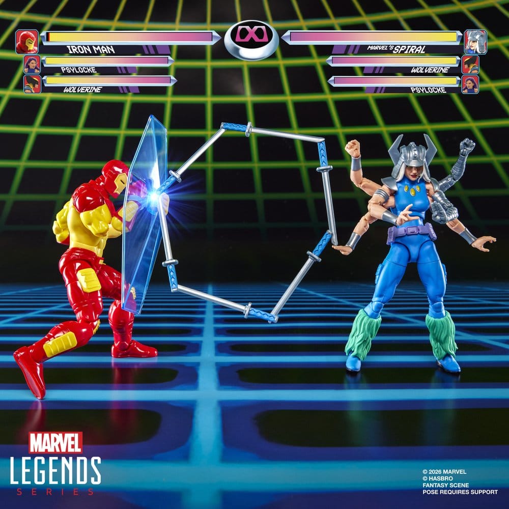 Marvel Games Marvel Legends Action Figure 2-Pack Iron Man & Marvel's Spiral 15 cm