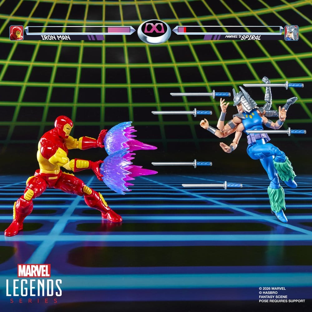 Marvel Games Marvel Legends Action Figure 2-Pack Iron Man & Marvel's Spiral 15 cm