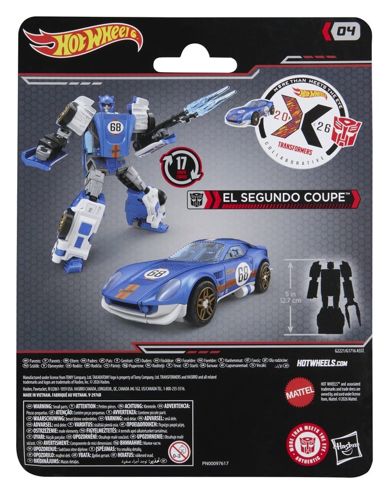 Transformers x Hot Wheels Collaborative Deluxe Class Action Figure El Segundo Coupe 13 cm