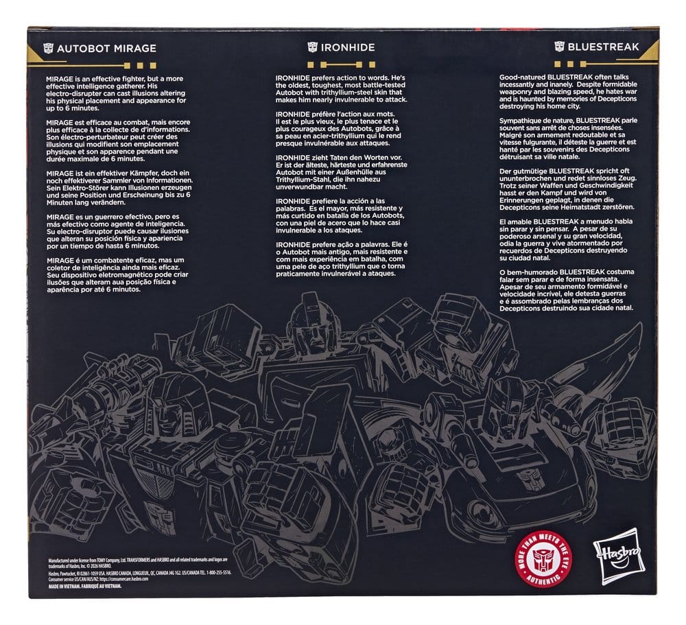 Transformers Age of the Primes Action Figure 3-Pack Autobot Mirage & Bluestreak & Ironhide
