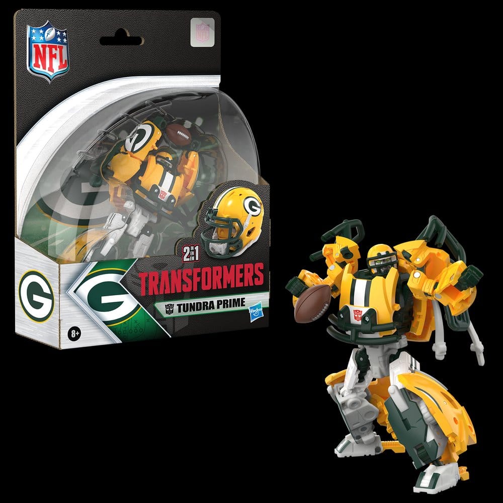 Transformers x NFL Action Figure Green Bay Packers: Tundra Prime 14 cm