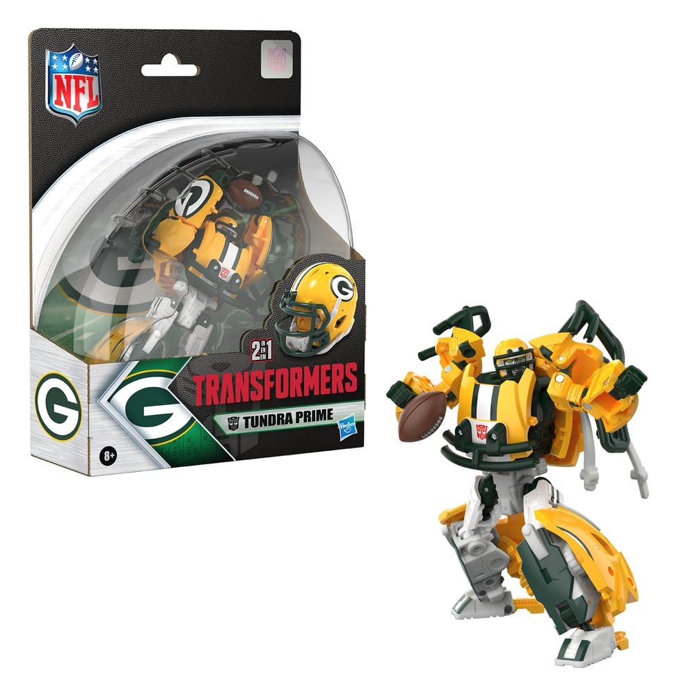 Transformers x NFL Action Figure Green Bay Packers: Tundra Prime 14 cm