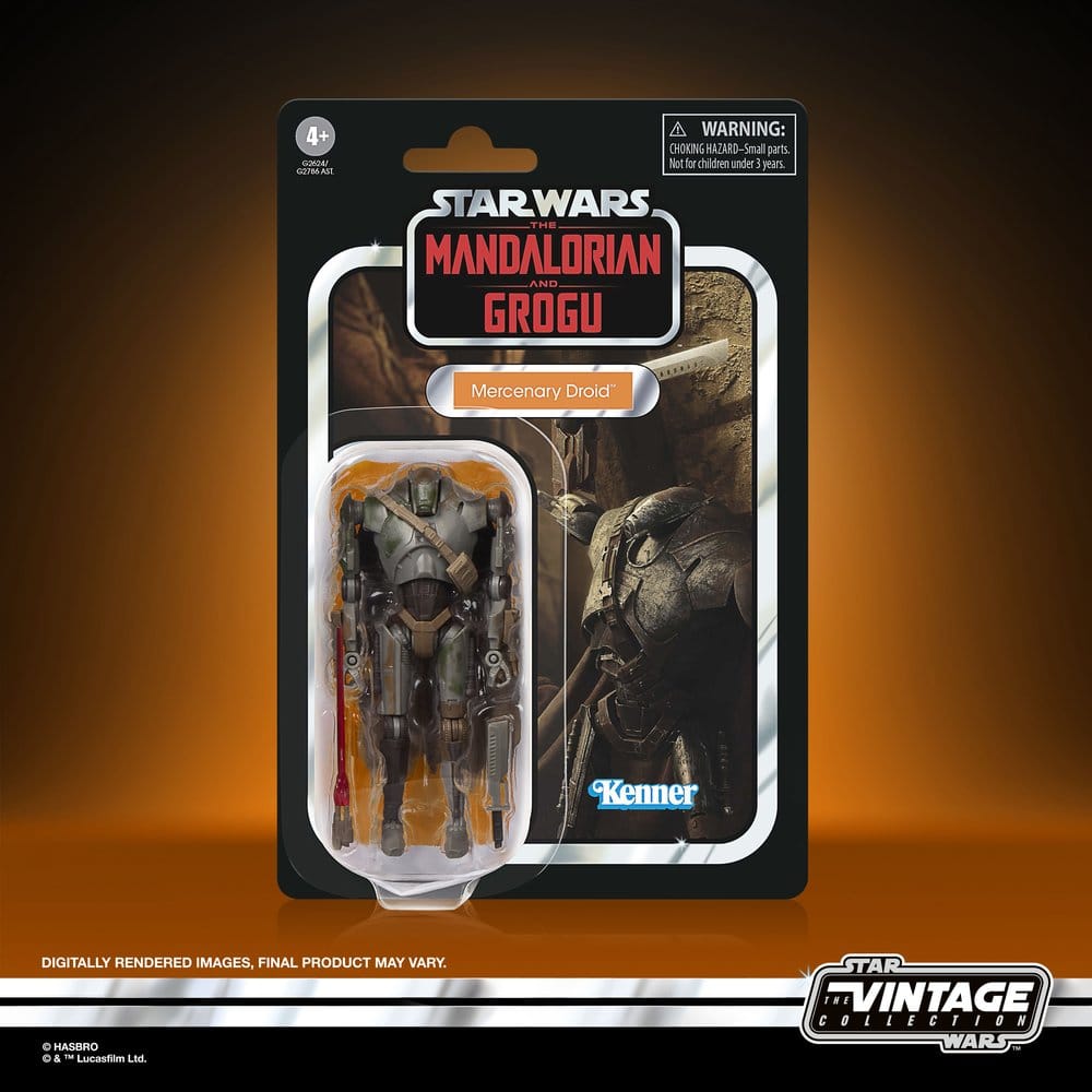 Star Wars: The Mandalorian and Grogu Vintage Collection Action Figure Mercenary Droid 10 cm