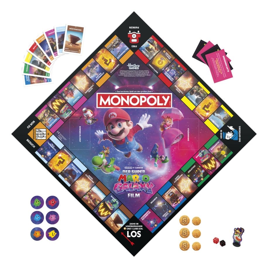 The Super Mario Galaxy Movie Monopoly Board Game *German Version*