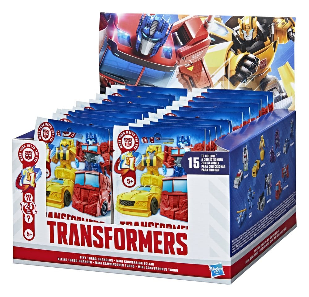 Transformers Mini Action Figures 4 cm Tiny Turbo Changers Blind Box Display (24)