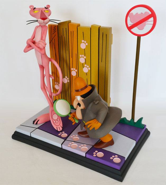 The Pink Panther Statue Pink Panther & The Inspector 41 cm