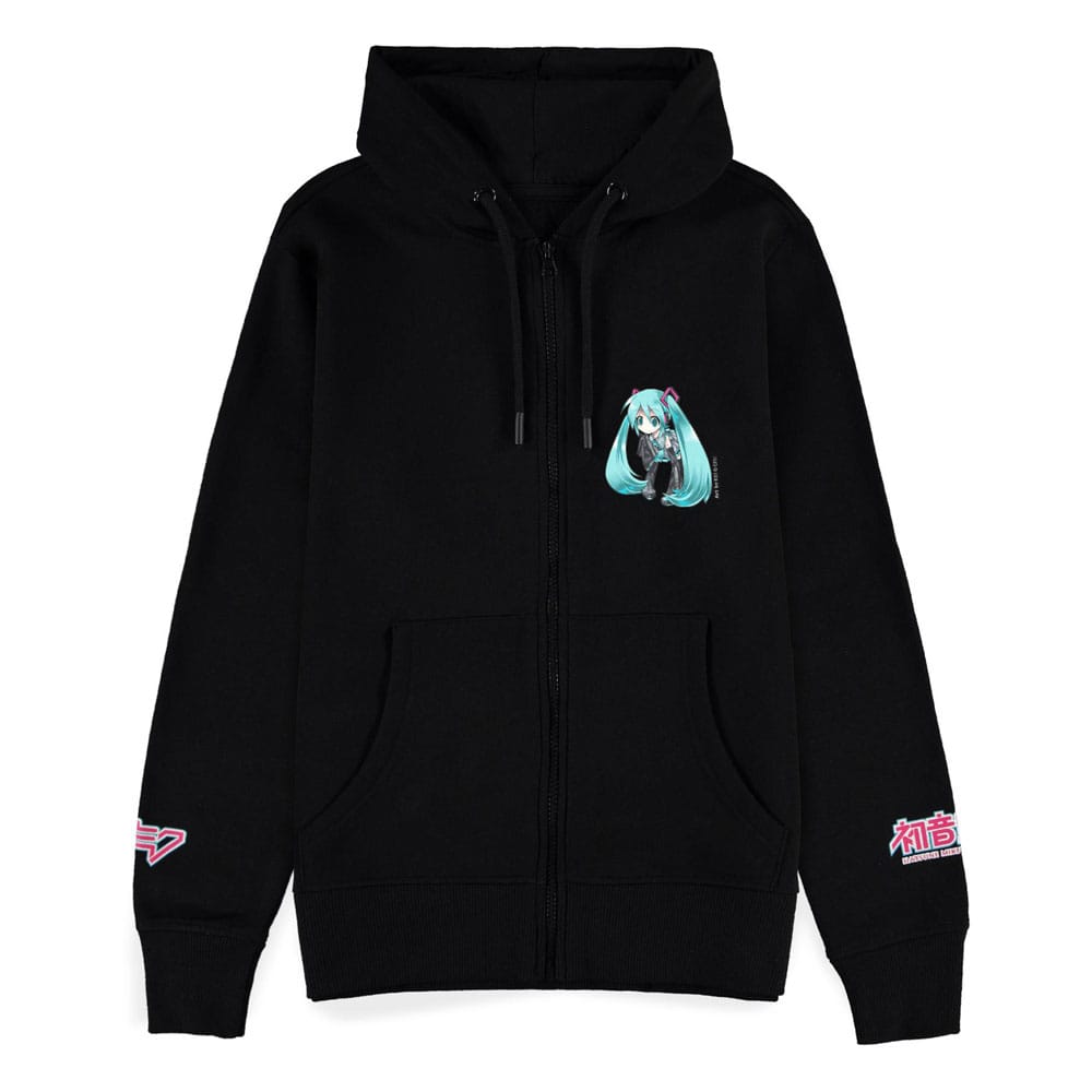 Hatsune Miku Zipper Hoodie Black Size L