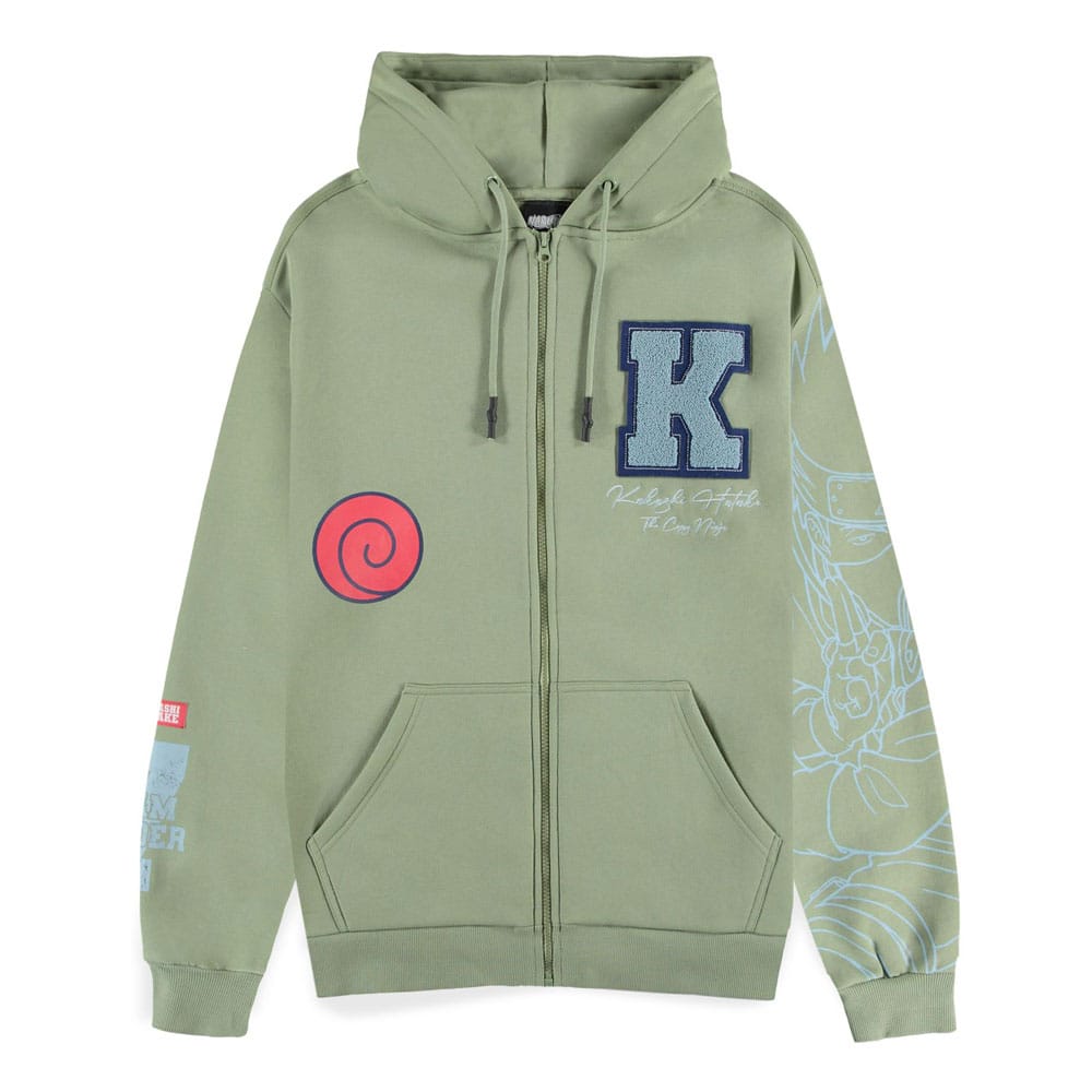 Naruto Zipper Hoodie Kakashi  Size XL