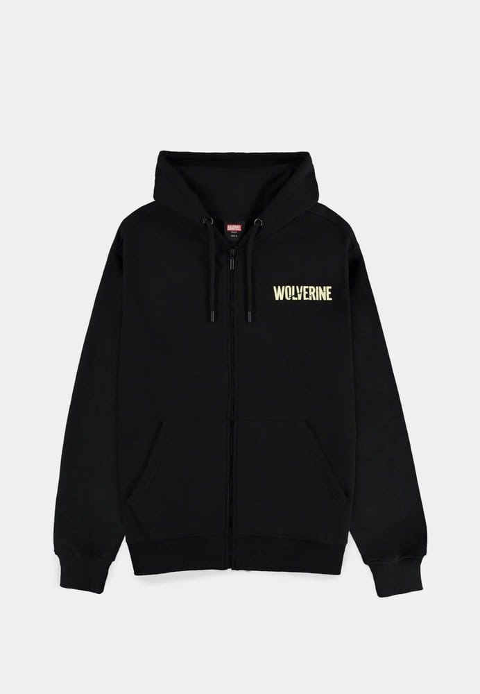 Marvel Zipper Hoodie Wolverine Black Size XL
