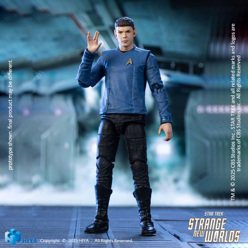Star Trek Strange New Worlds Exquisite Mini Series Action Figure 1/18 Spock 11 cm