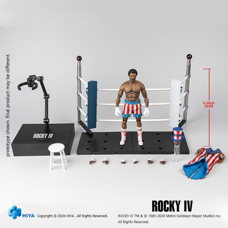 Rocky IV Exquisite Super Series Action Figure 1/12 Apollo 16 cm