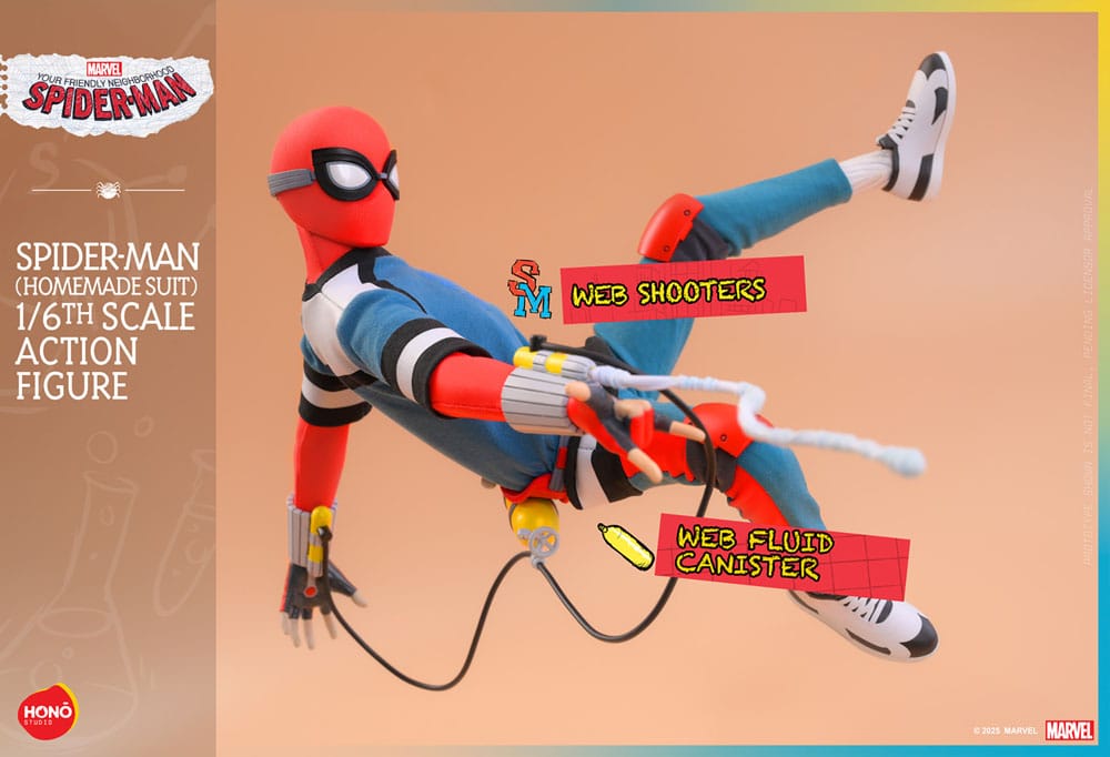 Your Friendly Neighborhood Spider-Man Action Figure 1/6 Spider-Man (Homemade Suit) 29 cm