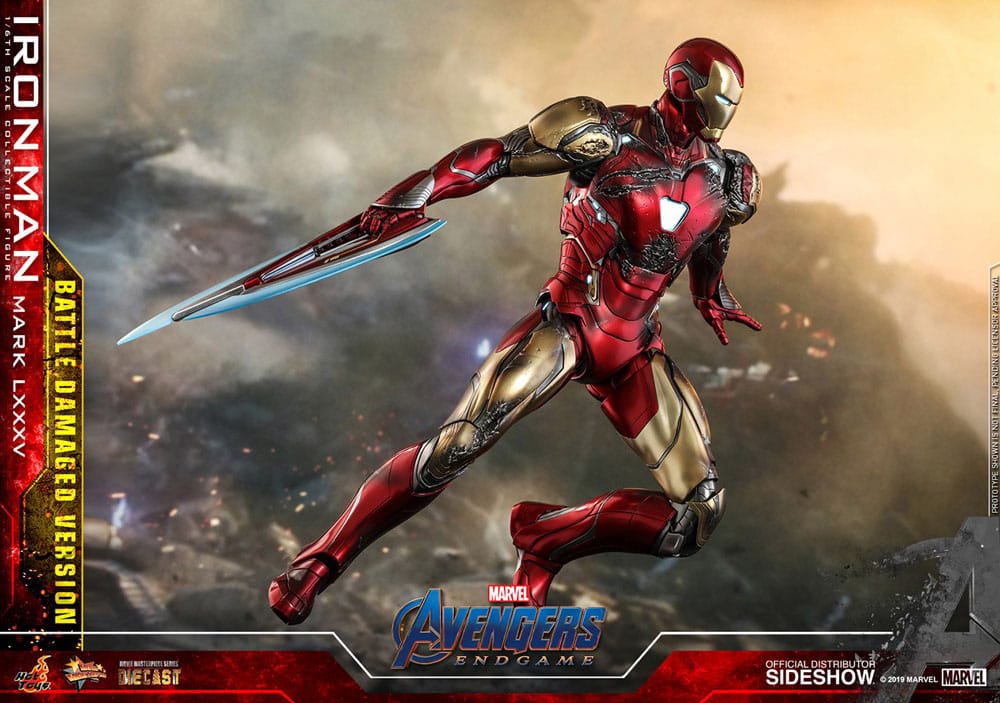 Avengers: Endgame Movie Masterpiece Diecast Action Figure 1/6 Iron Man Mark LXXXV (Battle Damaged Version) Special Edition 32 cm