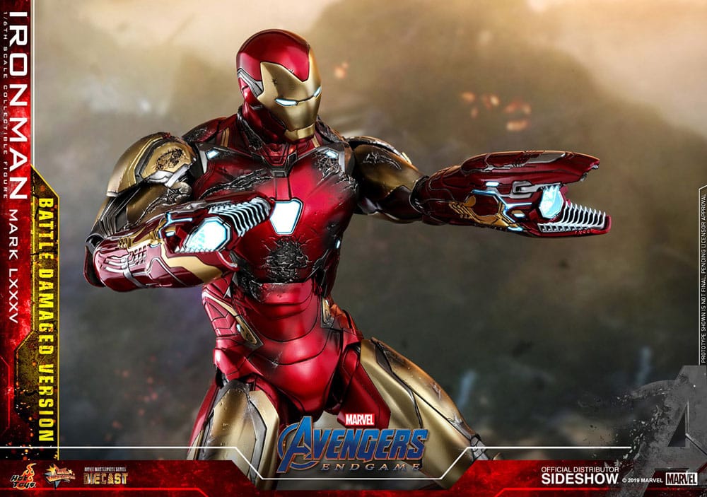 Avengers: Endgame Movie Masterpiece Diecast Action Figure 1/6 Iron Man Mark LXXXV (Battle Damaged Version) Special Edition 32 cm