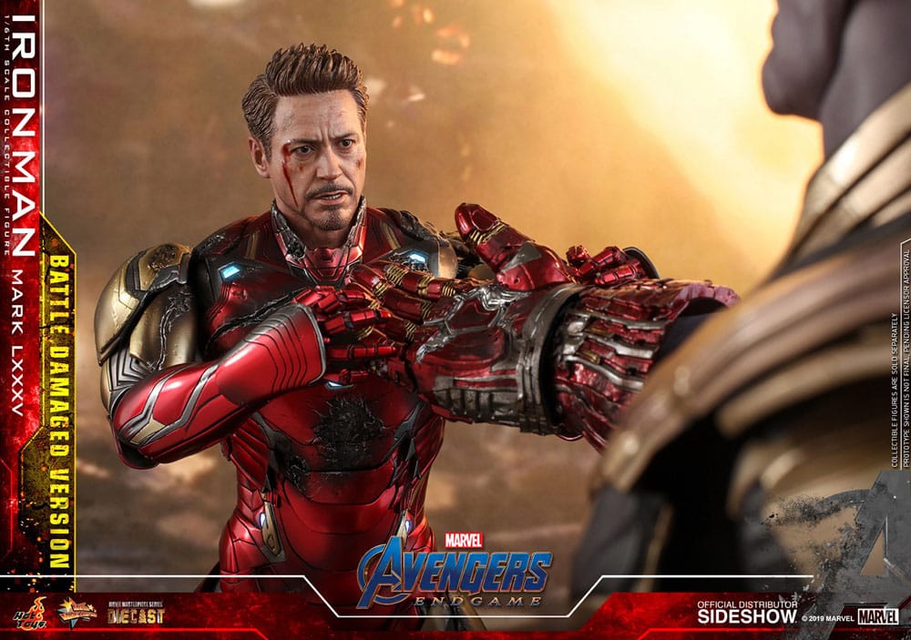 Avengers: Endgame Movie Masterpiece Diecast Action Figure 1/6 Iron Man Mark LXXXV (Battle Damaged Version) Special Edition 32 cm