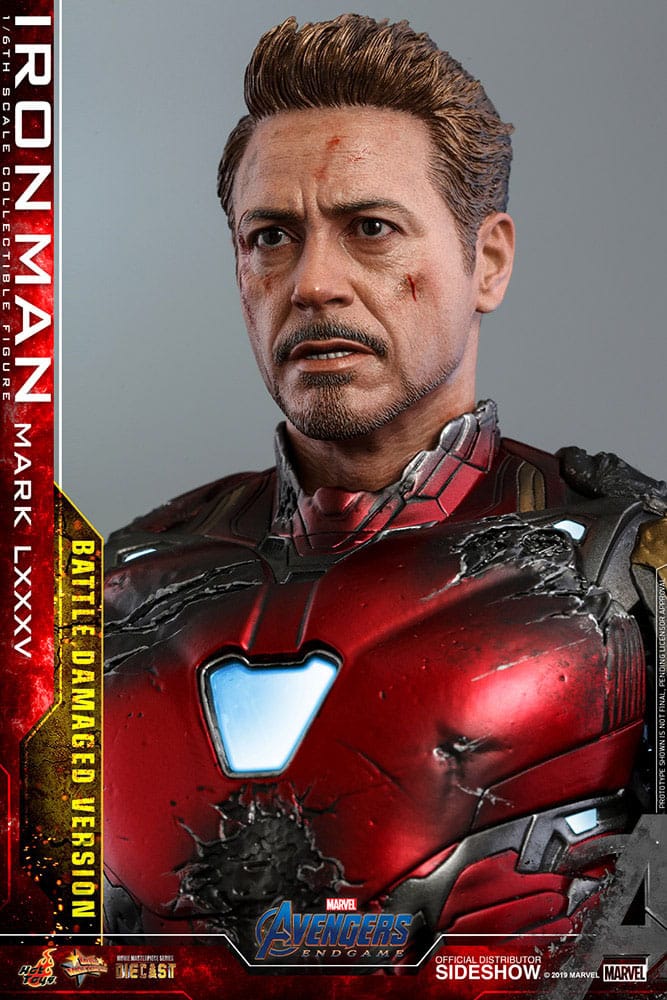 Avengers: Endgame Movie Masterpiece Diecast Action Figure 1/6 Iron Man Mark LXXXV (Battle Damaged Version) Special Edition 32 cm