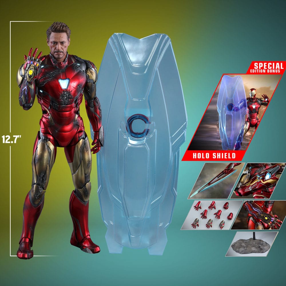 Avengers: Endgame Movie Masterpiece Diecast Action Figure 1/6 Iron Man Mark LXXXV (Battle Damaged Version) Special Edition 32 cm