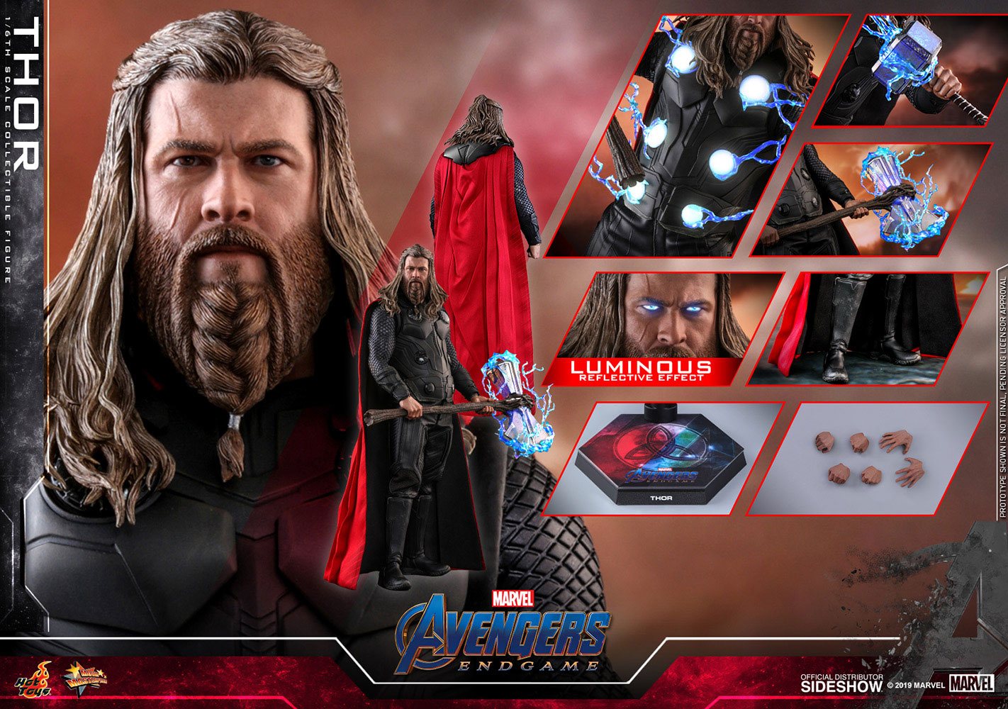 Avengers: Endgame Movie Masterpiece Action Figure 1/6 Thor 32 cm
