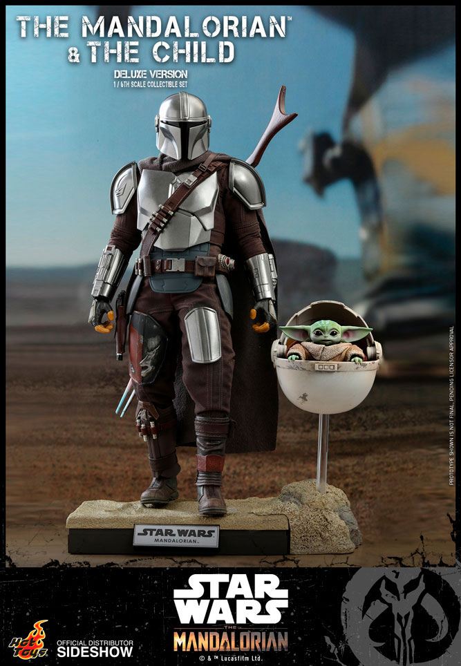 Star Wars The Mandalorian Action Figure 2-Pack 1/6 The Mandalorian &amp; The Child Deluxe 30 cm