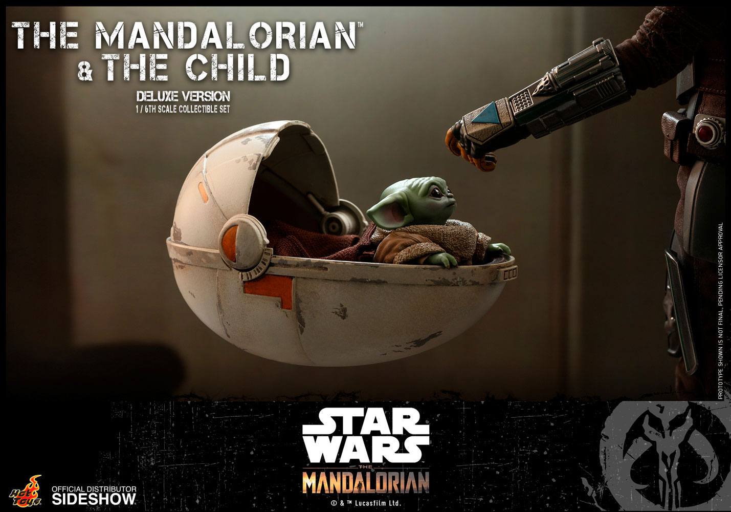 Star Wars The Mandalorian Action Figure 2-Pack 1/6 The Mandalorian &amp; The Child Deluxe 30 cm