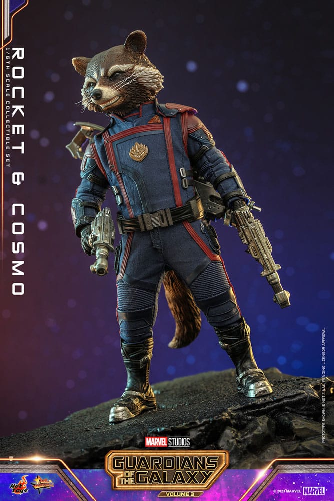 Guardians of the Galaxy Vol. 3 Movie Masterpiece Action Figure 1/6 Rocket &amp; Cosmo 16 cm